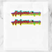 Sunset Arizona Rechteckiger Aufkleber (Tasche)