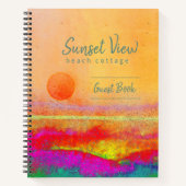 Sunset Art Beach House Ferienwohnung Gästebuch Notizblock (Vorderseite)