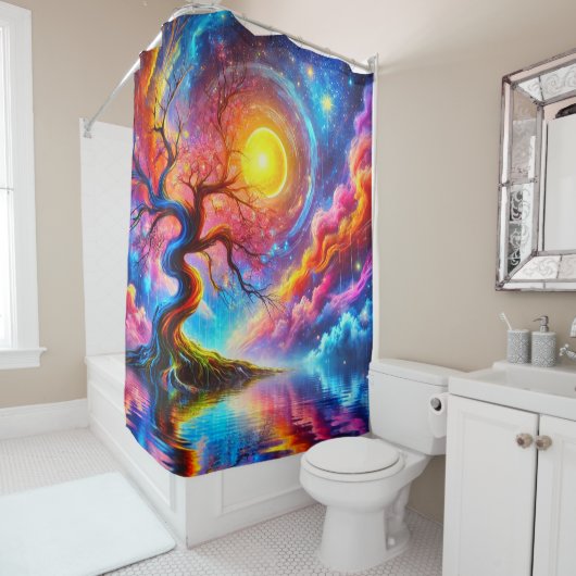 Sunset Art Duschvorhang (Beispiel)