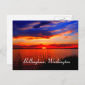 Sunset Art Postkarte (Vorne/Hinten)