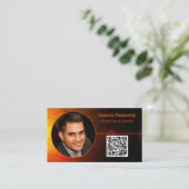 Sunset Art Security Pro Benutzerdefiniertes Foto Q Visitenkarte (Stehend Vorderseite)