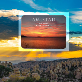 Sunset at Amistad Reservoir, Amistad NRA, Texas Magnet