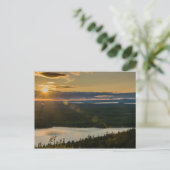 Sunset at Cadillac Mountain Acadia NP Postkarte (Stehend Vorderseite)