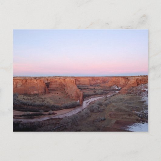 Sunset at Canyon de Chelly Postcard Postkarte (Vorderseite)