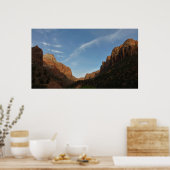 Sunset at Canyon Junction am Zion National Park Poster (Küche)