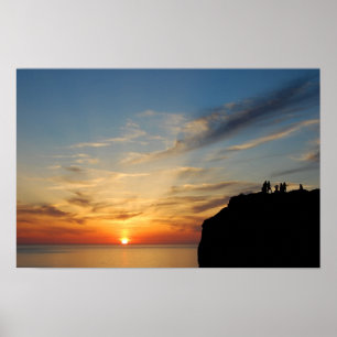 Sunset at Capo Caccia, Alghero, Sardinien, Italien Poster