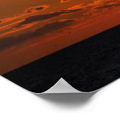 Sunset at Cayeux sur Mer in Frankreich Poster (Ecke)