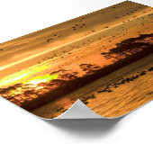 Sunset at Chincoteague Wildlife Refuge Virginia Poster (Ecke)