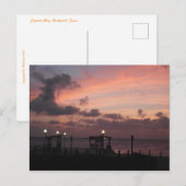 Sunset at Copano Bay Postkarte (Vorne/Hinten)