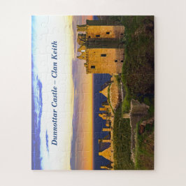 Sunset at Dunnottar Castle - Schottischer Clan Kei Puzzle