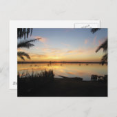 Sunset at Fatnas Island, Siwa Oasis, Afrika Postkarte (Vorne/Hinten)