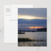 Sunset at Folly Harbour Postkarte (Vorne/Hinten)