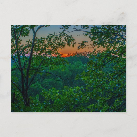 Sunset at Highbanks Metropark, Columbus, Ohio Postkarte (Vorderseite)