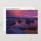 Sunset at Hudson Bay, Kanada Postkarte (Vorne/Hinten)