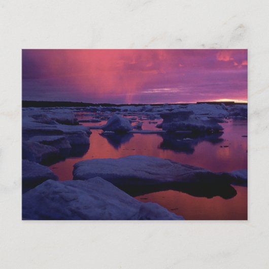 Sunset at Hudson Bay, Kanada Postkarte (Vorderseite)