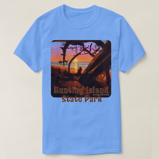 Sunset at Junting Island Staat Park Süd-Olina T-Shirt (Design vorne)