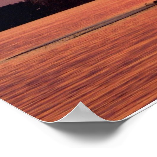 Sunset at Lake Lohja, Finnland Poster (Ecke)