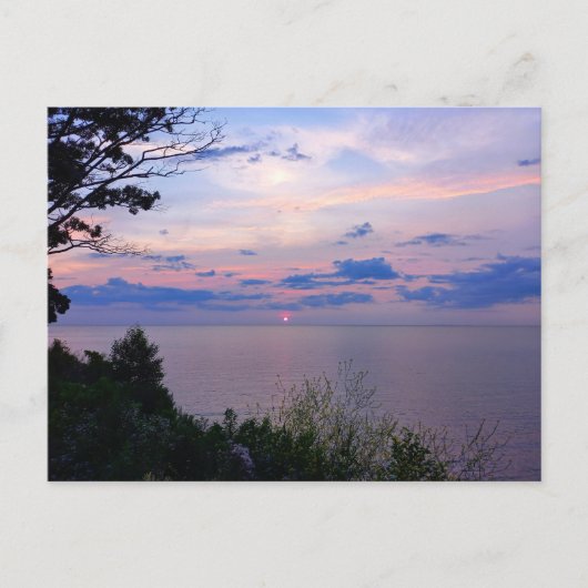 Sunset at Lake Ontario Postkarte (Vorderseite)