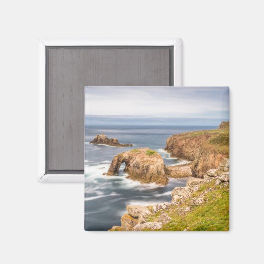 Sunset at Lands End in Cornwall England Magnet (Vorderseite/Rückseite)