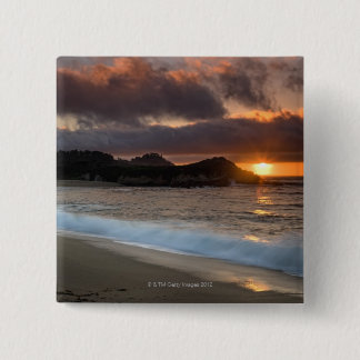 Sunset at Monastery Beach, Carmel, Kalifornien, Button
