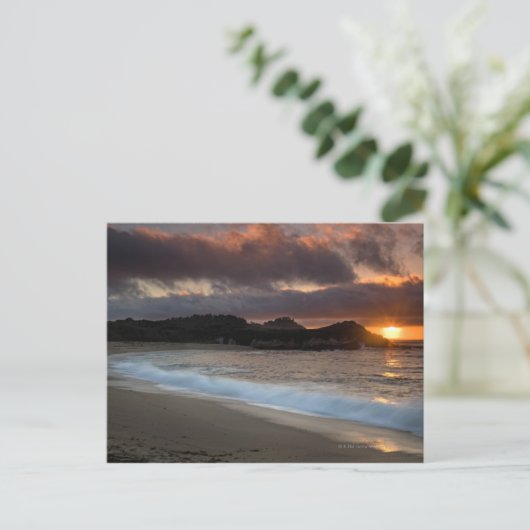 Sunset at Monastery Beach, Carmel, Kalifornien, Postkarte (Stehend Vorderseite)