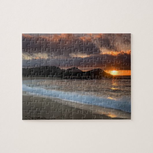 Sunset at Monastery Beach, Carmel, Kalifornien, Puzzle (Horizontal)