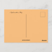 Sunset at Napoli Coastline Italien Postkarte (Rückseite)