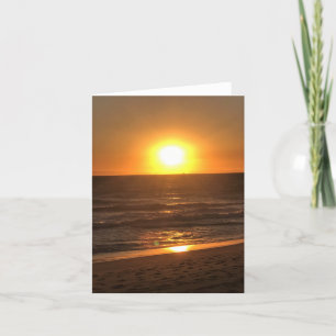 Sunset at Newport Beach, Kalifornien Dankeskarte