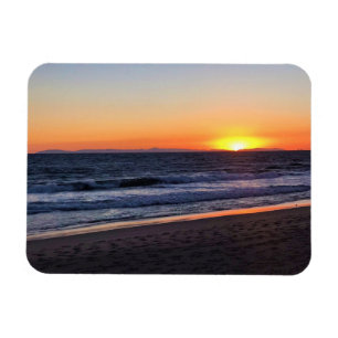 Sunset at Newport Beach, Kalifornien Magnet