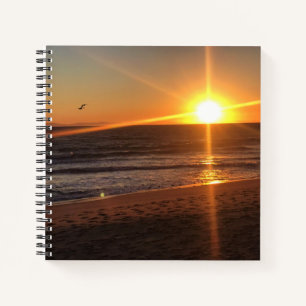 Sunset at Newport Beach, Kalifornien Notizblock