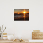 Sunset at Newport Beach, Kalifornien Poster (Küche)