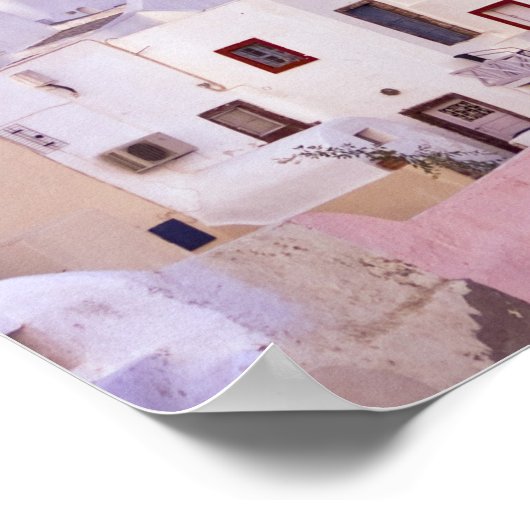 Sunset at Oil, Santorini 2 Poster (Ecke)