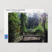 Sunset at Phinizy Swamp Park Augusta, GA Postkarte (Vorne/Hinten)