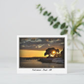 Sunset at Poole harbour - Dorset - UK Postkarte (Stehend Vorderseite)