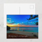 Sunset at Rottnest Island, Australien Postkarte (Vorne/Hinten)