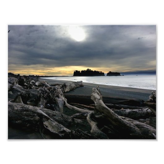 Sunset at Ruby Beach Olympiapark Fotodruck (Vorne)