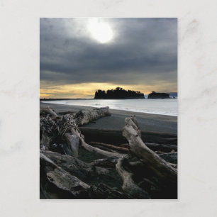 Sunset at Ruby Beach Olympiapark Postkarte