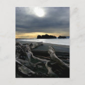 Sunset at Ruby Beach Olympiapark Postkarte (Vorderseite)