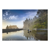 Sunset at Ruby Beach, Olympic National Park, Fotodruck (Vorne)