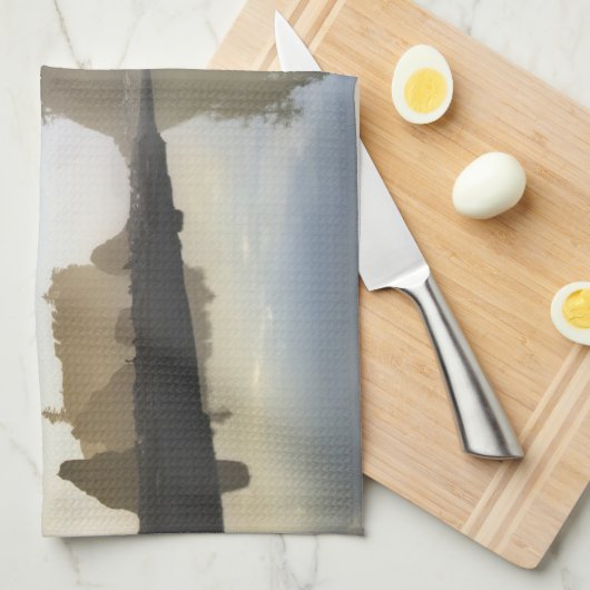 Sunset at Ruby Beach, Olympic National Park, Geschirrtuch (Viertel Falte)