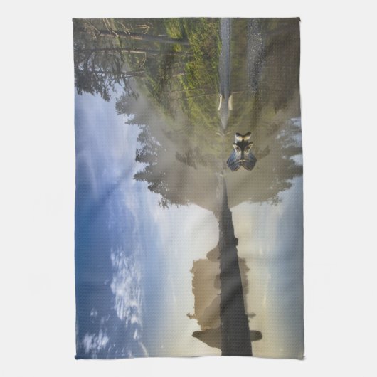 Sunset at Ruby Beach, Olympic National Park, Geschirrtuch (Vertikal)