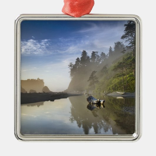 Sunset at Ruby Beach, Olympic National Park, Ornament Aus Metall (Vorne)