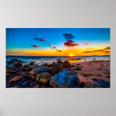 Sunset At Sea Poster (Vorne)