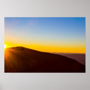 Sunset at Shenandoah National Park, Virginia Poster