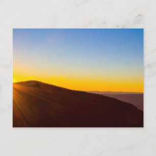 Sunset at Shenandoah National Park, Virginia Postkarte