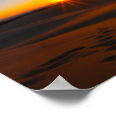 Sunset at Silver Lake Staat Park, Michigan Poster (Ecke)