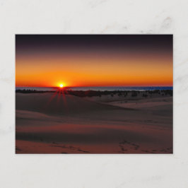 Sunset at Silver Lake Staat Park, Michigan Postkarte