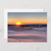 Sunset at Silver Lake Staat Park, Michigan Postkarte (Vorne/Hinten)