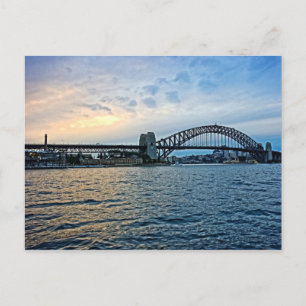 Sunset at the Sydney Harbour Bridge - Australien Postkarte
