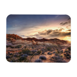 Sunset at Valley Staat Park   Nevada, USA Magnet